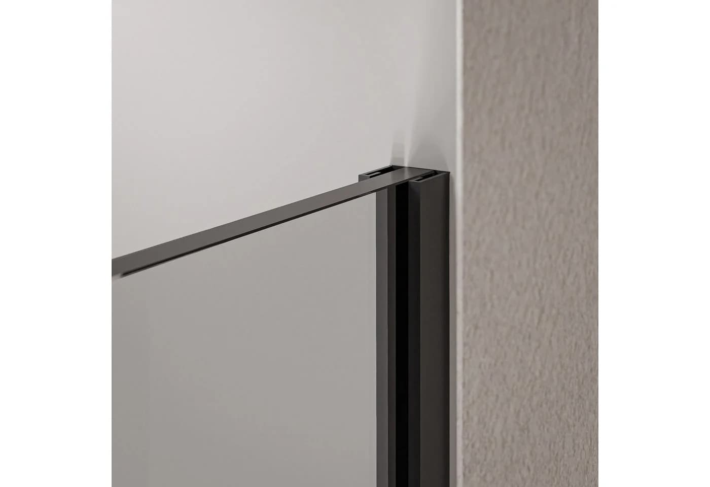 Bernstein Walk-in-Dusche EX102-2 ESG Glas Schwarz matt - Bild 3