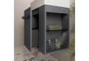 COMPACT 450 Badunterschrank 45 cm Anthrazit Schwarz Regal rechts Bild 1