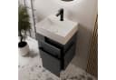 COMPACT 450 Badunterschrank 45 cm Anthrazit Schwarz Regal rechts Bild 3