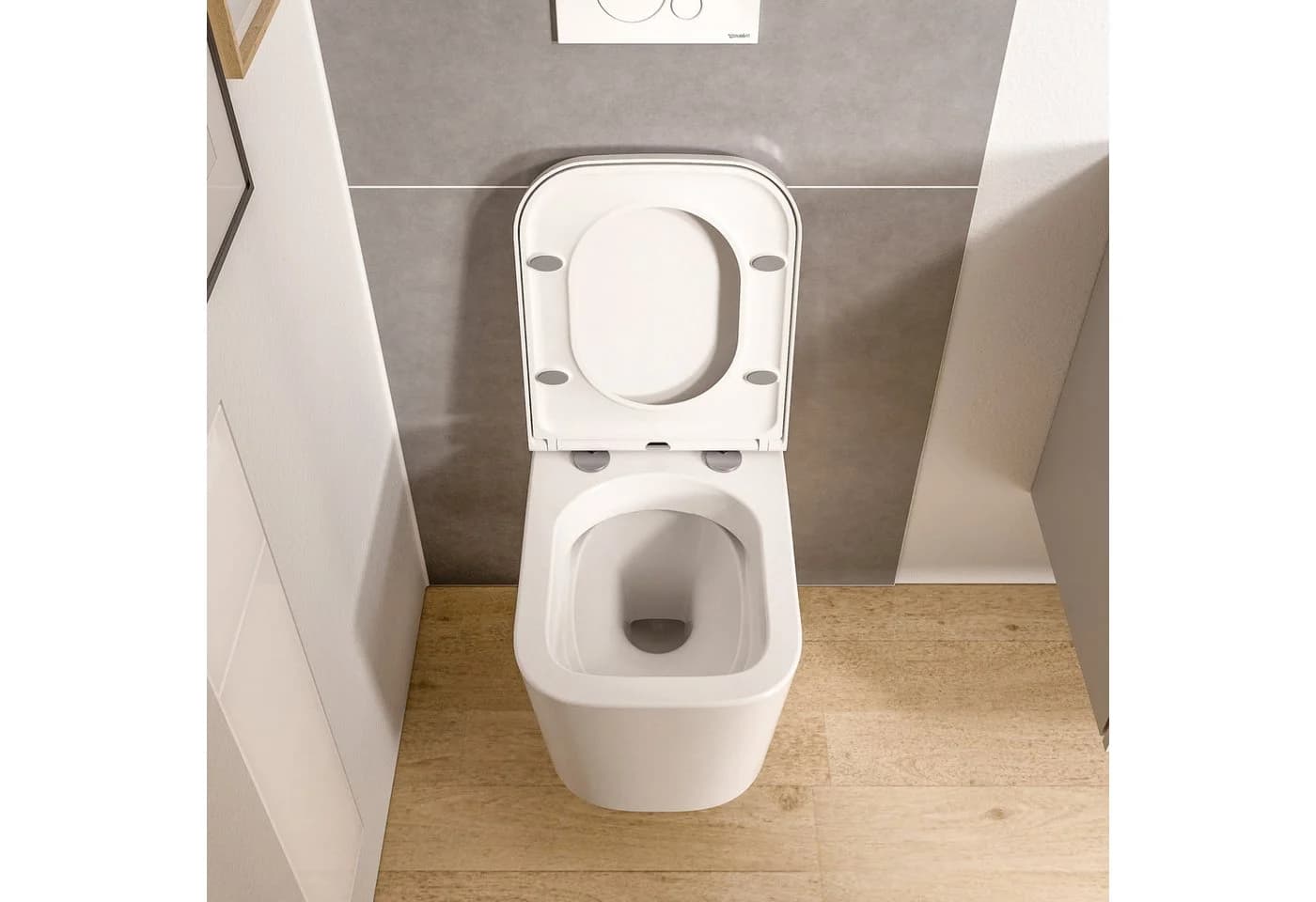 Bernstein LAVOA Wand-WC Set Weiß glänzend Spülrandlos Softclose - Bild 3