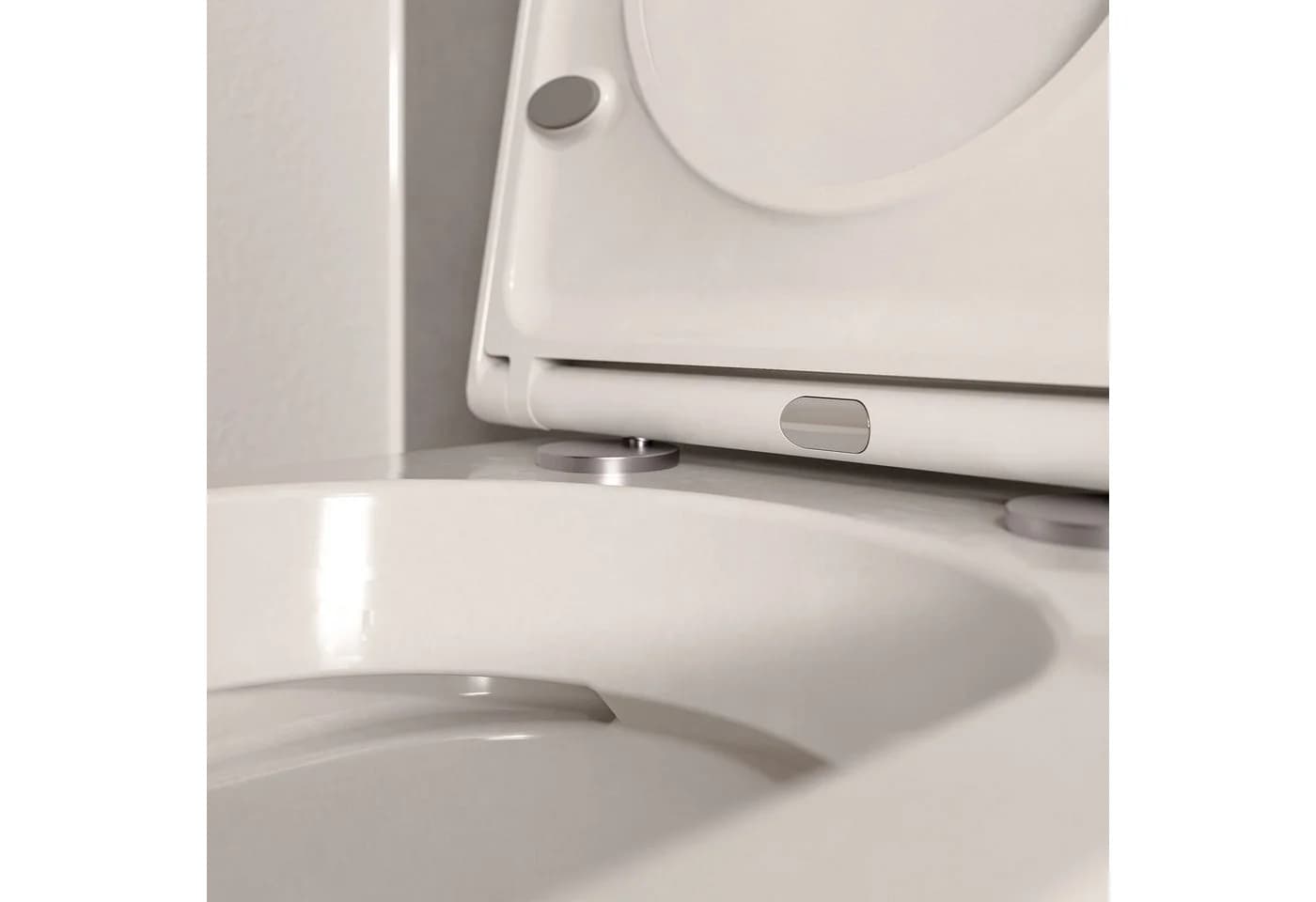 Bernstein LAVOA Wand-WC Set Weiß glänzend Spülrandlos Softclose - Bild 5