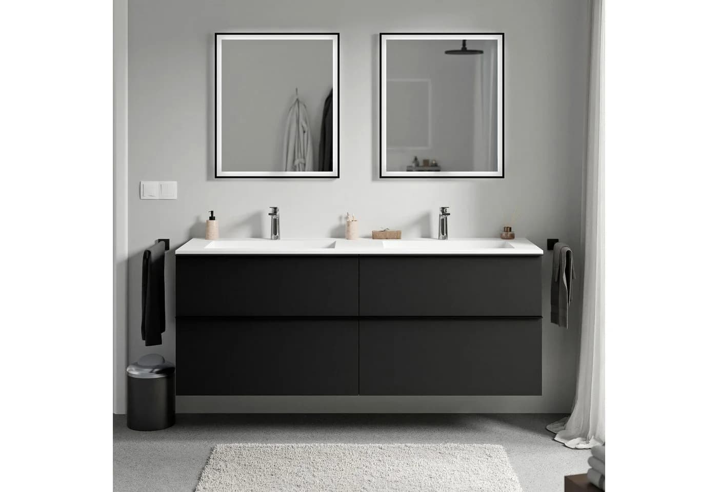 Bernstein LAVOA Waschbeckenunterschrank mit Mineralguss-Waschbecken - Bild 2
