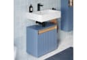 Bernstein BELDIVO Waschbeckenunterschrank 60cm Azurblau matt Bild 2