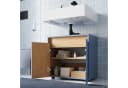 Bernstein BELDIVO Waschbeckenunterschrank 60cm Azurblau matt Bild 4