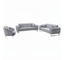 Palms-Store Sofa Set Jumeirah 3-Sitzer+2-Sitzer+Sessel in Samtstoff, Spar-Set, in 5 Stofffarben & 3 Fußvarianten erhältlich Bild 2