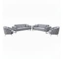 Palms-Store Sofa Set Jumeirah 3-Sitzer+2-Sitzer+Sessel Samtstoff Bild 2