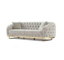 Palms-Store Sofa Set MIRA mit Knopfheftung 3-Sitzer + 3-Sitzer + Sessel Bild 5