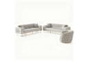 Palms-Store Sofa-Set Imperial Premium Grau Samt mit Schlaffunktion Bild 2
