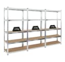 PROREGAL® Schwerlastregal RAGNAR 3-tlg. Silber Stahl Bild 2