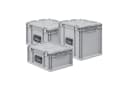 PROREGAL® Stapelbox Eurobox NextGen Portable Grau - Robuste Kunststoffbox Bild 3