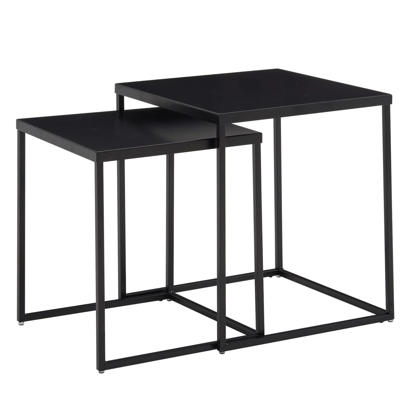 KADIMA DESIGN 2er Set Beistelltische Industriestil Stahlkonstruktion