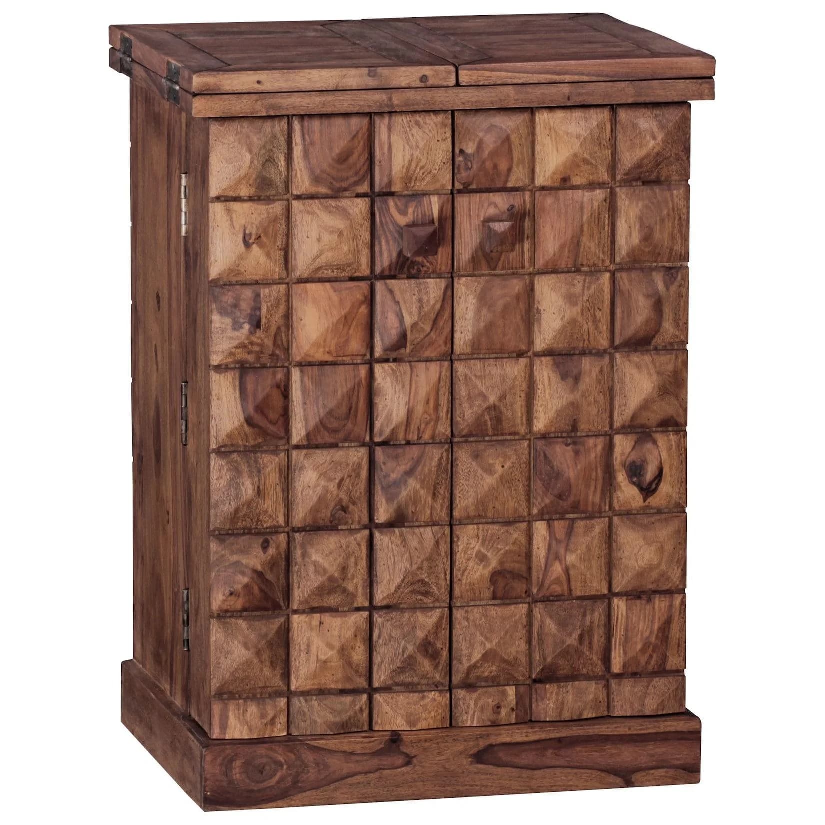 KADIMA DESIGN SAAR Massivholz Hausbar 64x50x91 cm