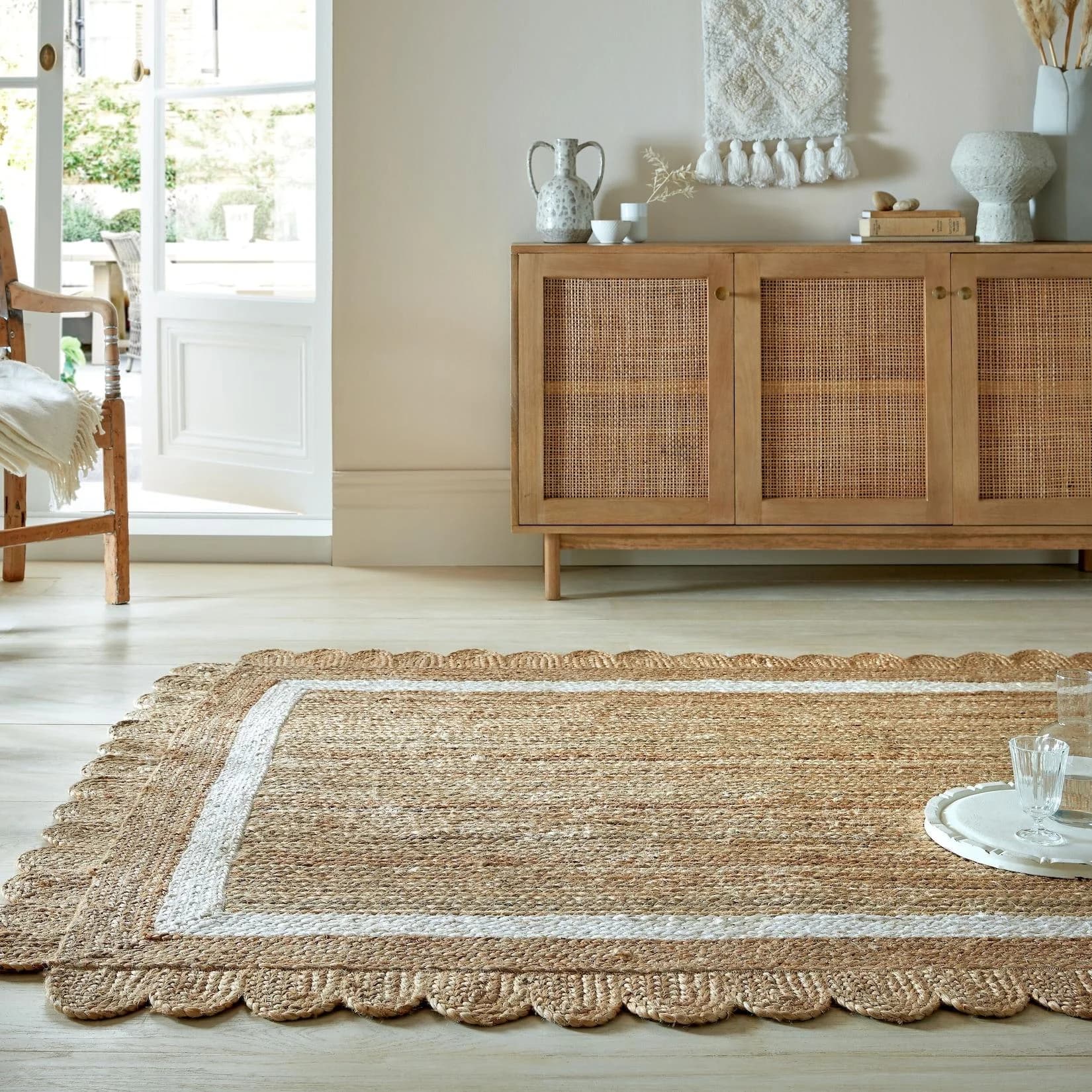 Kadima Design Naturfaserteppich PLYM Jute 160x230 cm Braun-Beige Boho