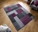 KADIMA DESIGN Teppich NIDD CLARA Geometrisch Lila-Grau Bild 2