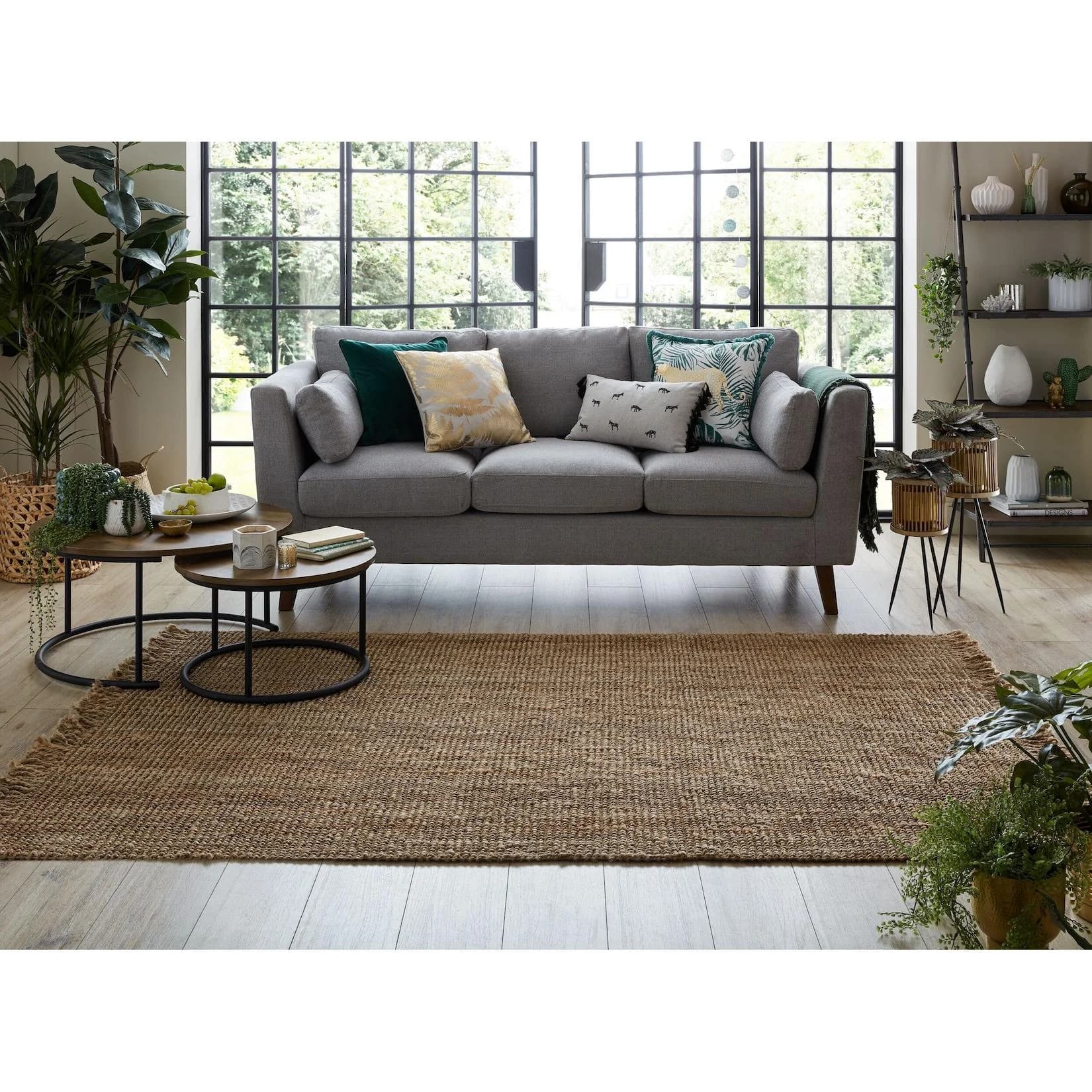 Kadima Design Jute-Wendeteppich "Erme" Beige - Bild 2