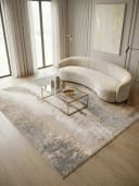 KADIMA DESIGN Teppich Luxus-Marmor Grau-Silber-Gold Modern Bild 2