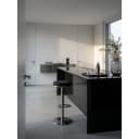 KADIMA DESIGN Barhocker Edelstahl Höhenverstellbar Schwarz Bild 1