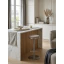 KADIMA DESIGN Barhocker Edelstahl höhenverstellbar Beige Bild 1