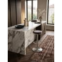 KADIMA DESIGN Barhocker Edelstahl Höhenverstellbar Braun Bild 2
