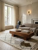 KADIMA DESIGN Couchtisch Massivholz Landhaus-Stil Dunkelbraun Bild 3