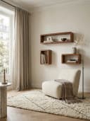 KADIMA DESIGN Wandregal Massivholz 3er Set Bild 3