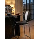 KADIMA DESIGN Barhocker Retro 50er Jahre Dinerstil Schwarz/Weiß Bild 1