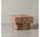 KADIMA DESIGN Beistelltisch Massivholz Akazie Quadratisch Bild 5