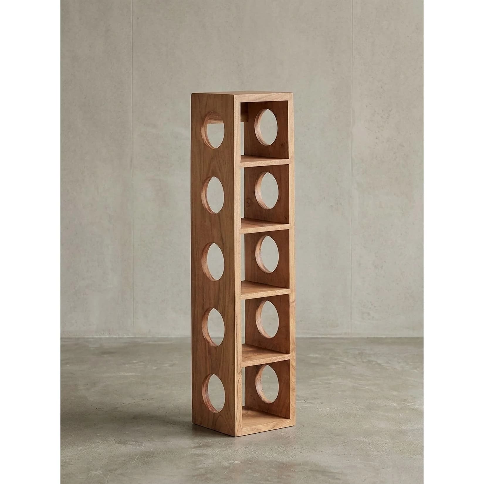 KADIMA DESIGN Weinregal MUMBAI Massivholz Akazie Wandmontage Modern