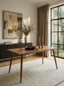 KADIMA DESIGN Esstisch REPA 120x60 cm Massivholz Braun Landhaus Bild 4