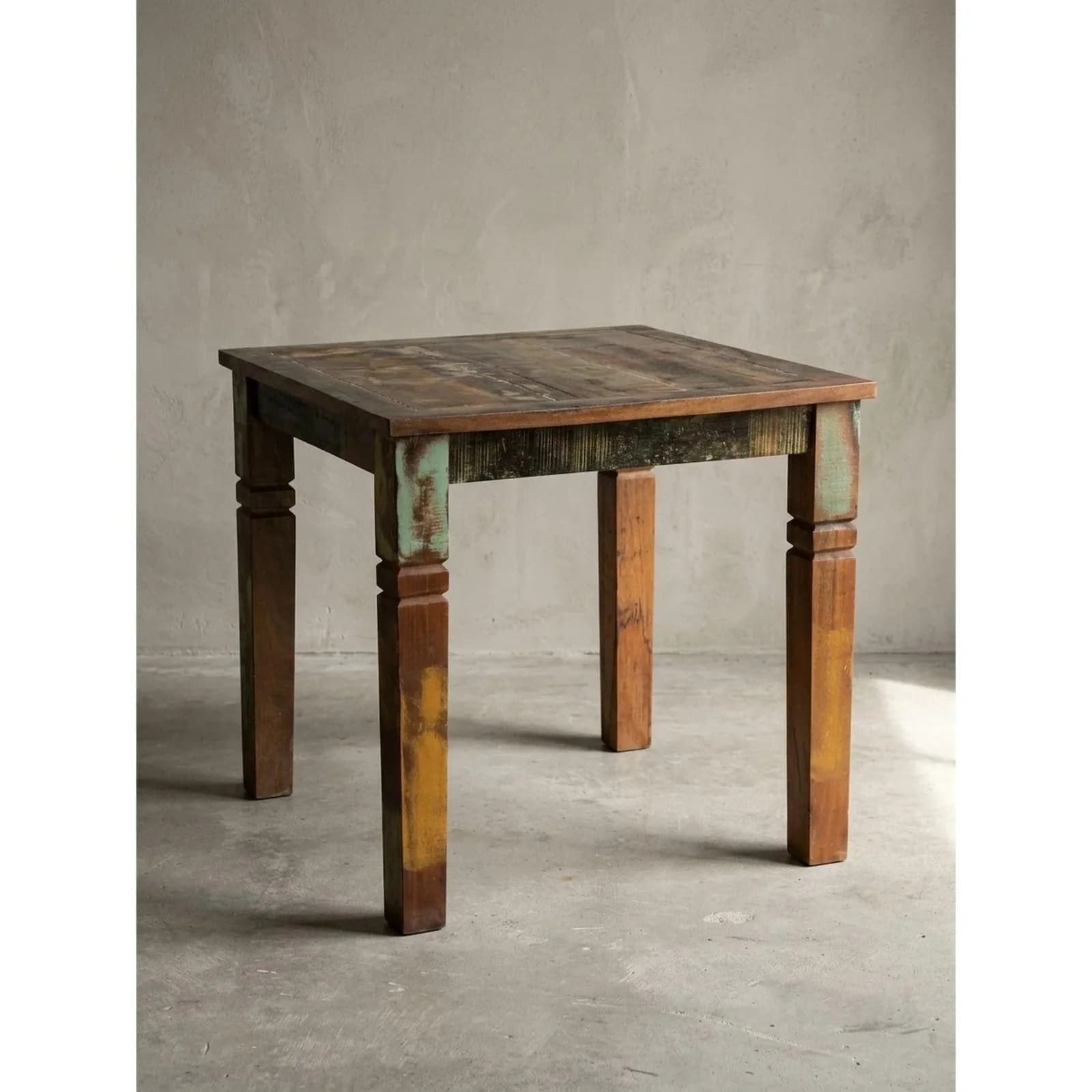 KADIMA DESIGN Esstisch Mango Massivholz Quadratisch Landhausstil Dunkelbraun