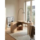 KADIMA DESIGN Eckschreibtisch mit Regal Modern Design Sonoma Bild 2