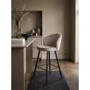 KADIMA DESIGN Barhocker Samt Beige Skandi-Stil Bild 2