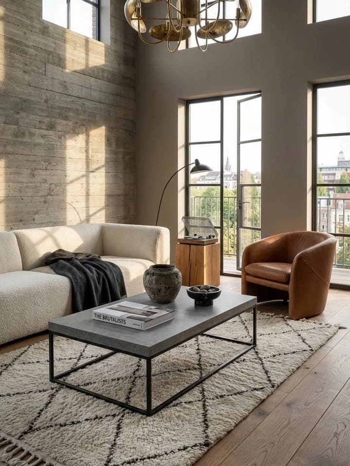 KADIMA DESIGN Couchtisch Grau Betonoptik Modern