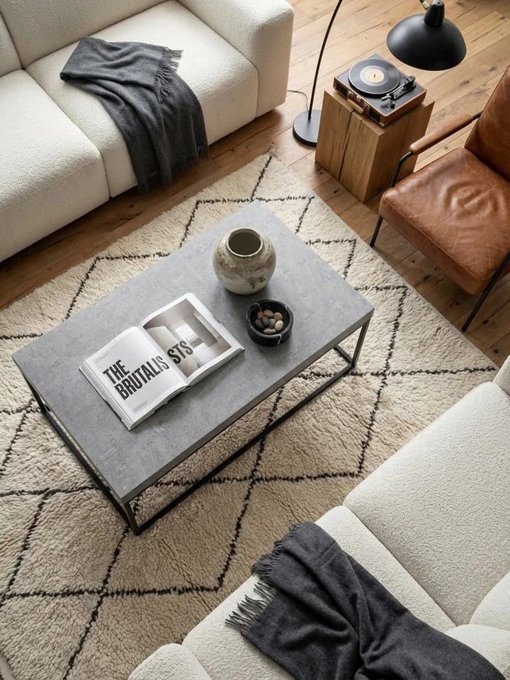 KADIMA DESIGN Couchtisch Grau Betonoptik Modern - Bild 4