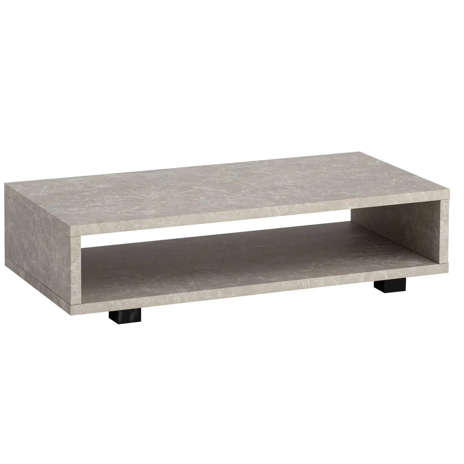 KADIMA DESIGN Couchtisch in Stein-Optik Modern Beige