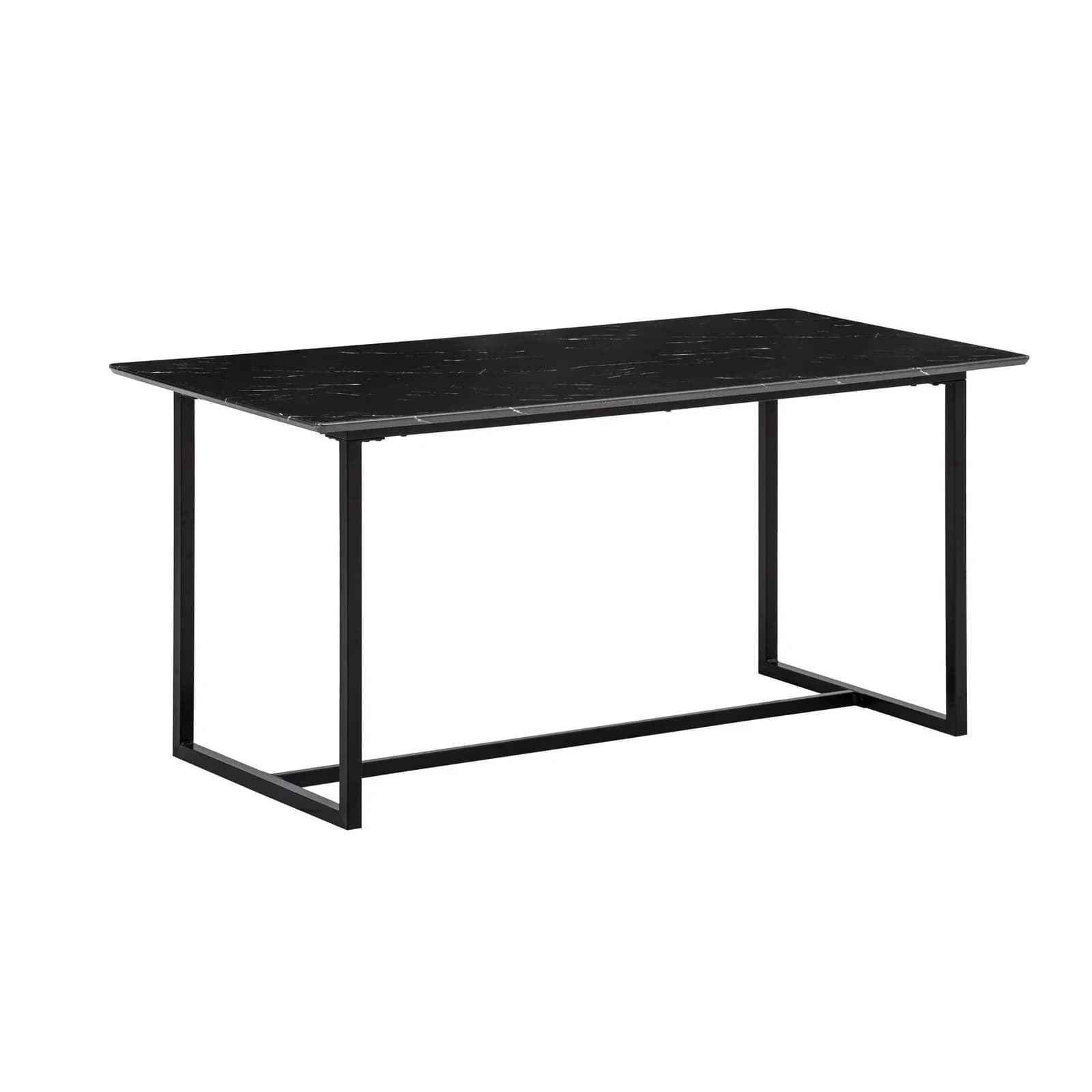 KADIMA DESIGN Esstisch Marmoroptik Metall Modern Schwarz