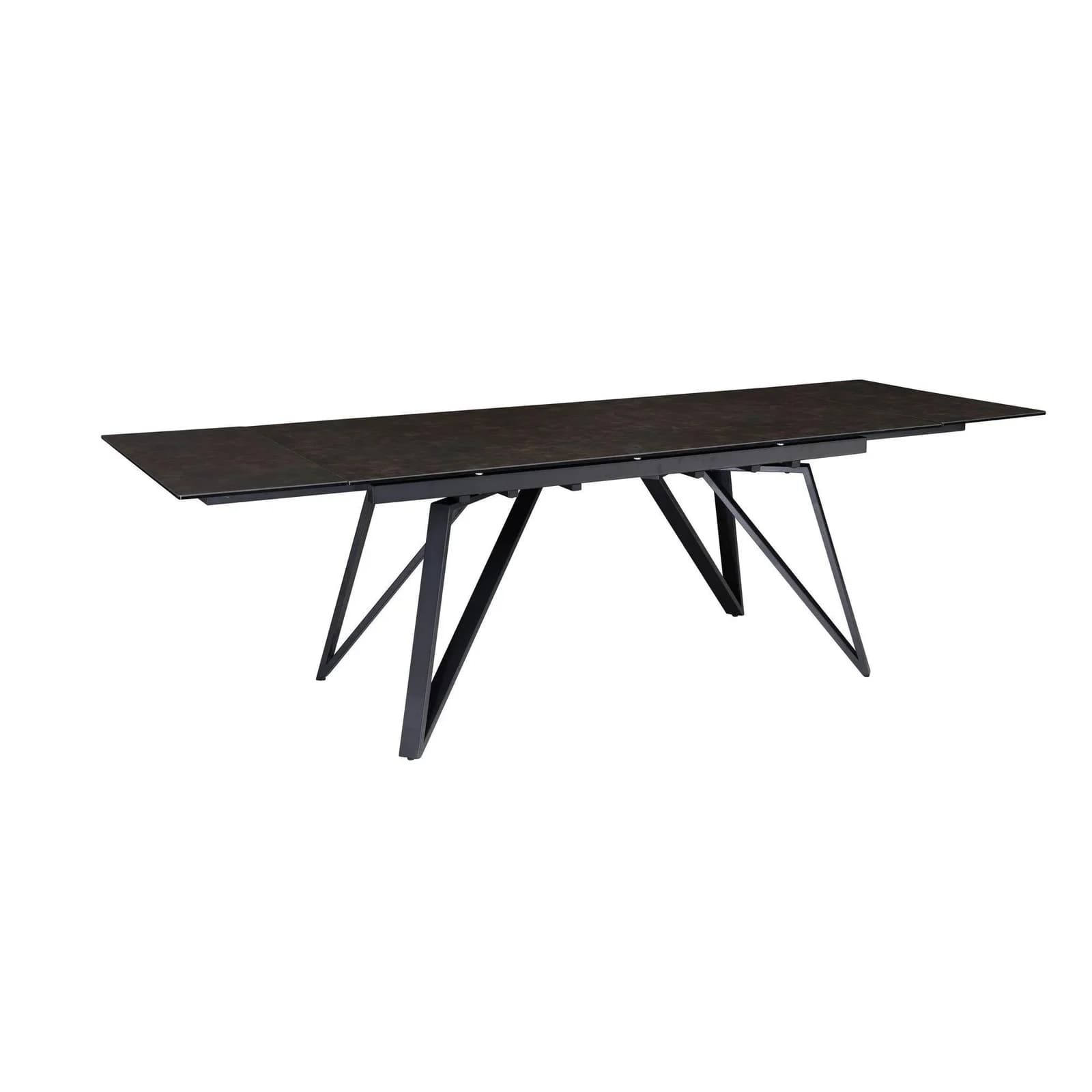 KADIMA DESIGN Esstisch Ausziehbar Schwarz Marmoroptik