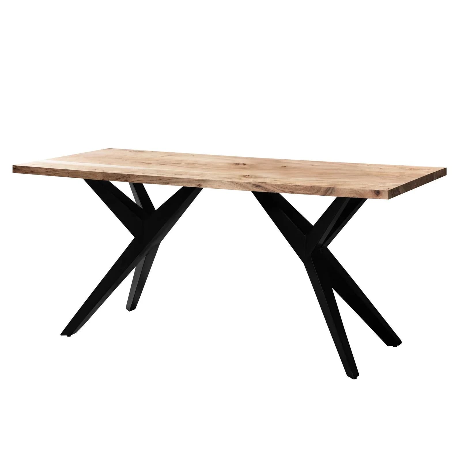 KADIMA DESIGN Esstisch Massivholz Metall Loft-Stil Akazie