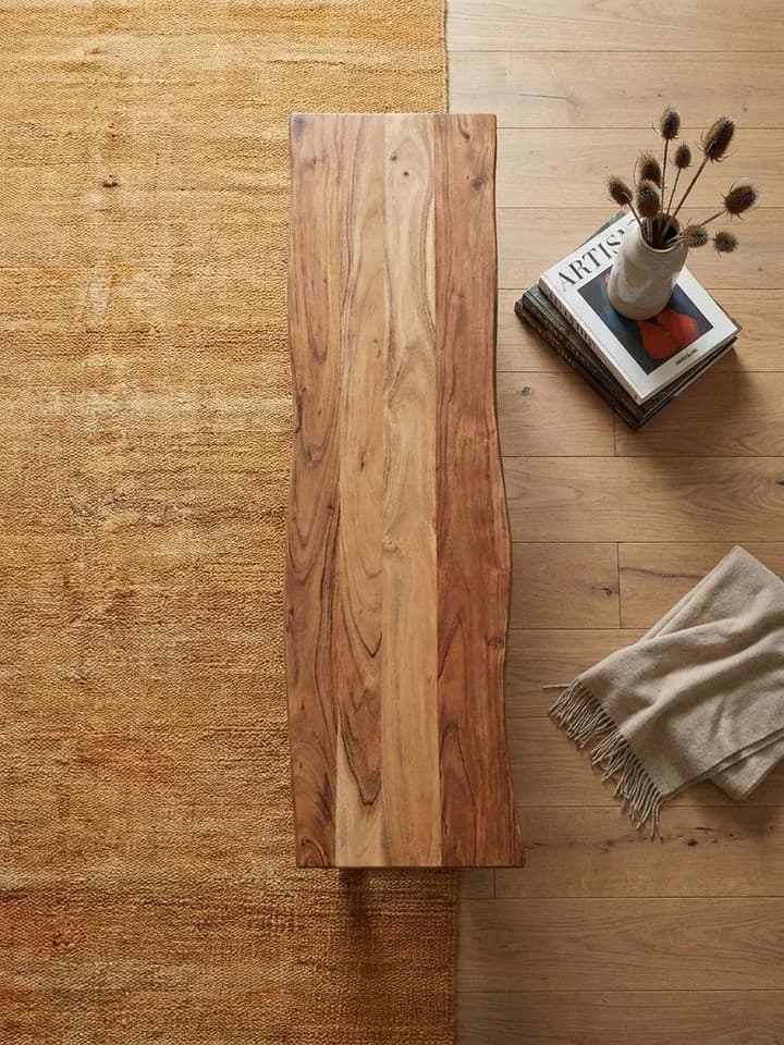 KADIMA DESIGN Esszimmerbank Akazie Massivholz Schwarz Modern - Bild 5
