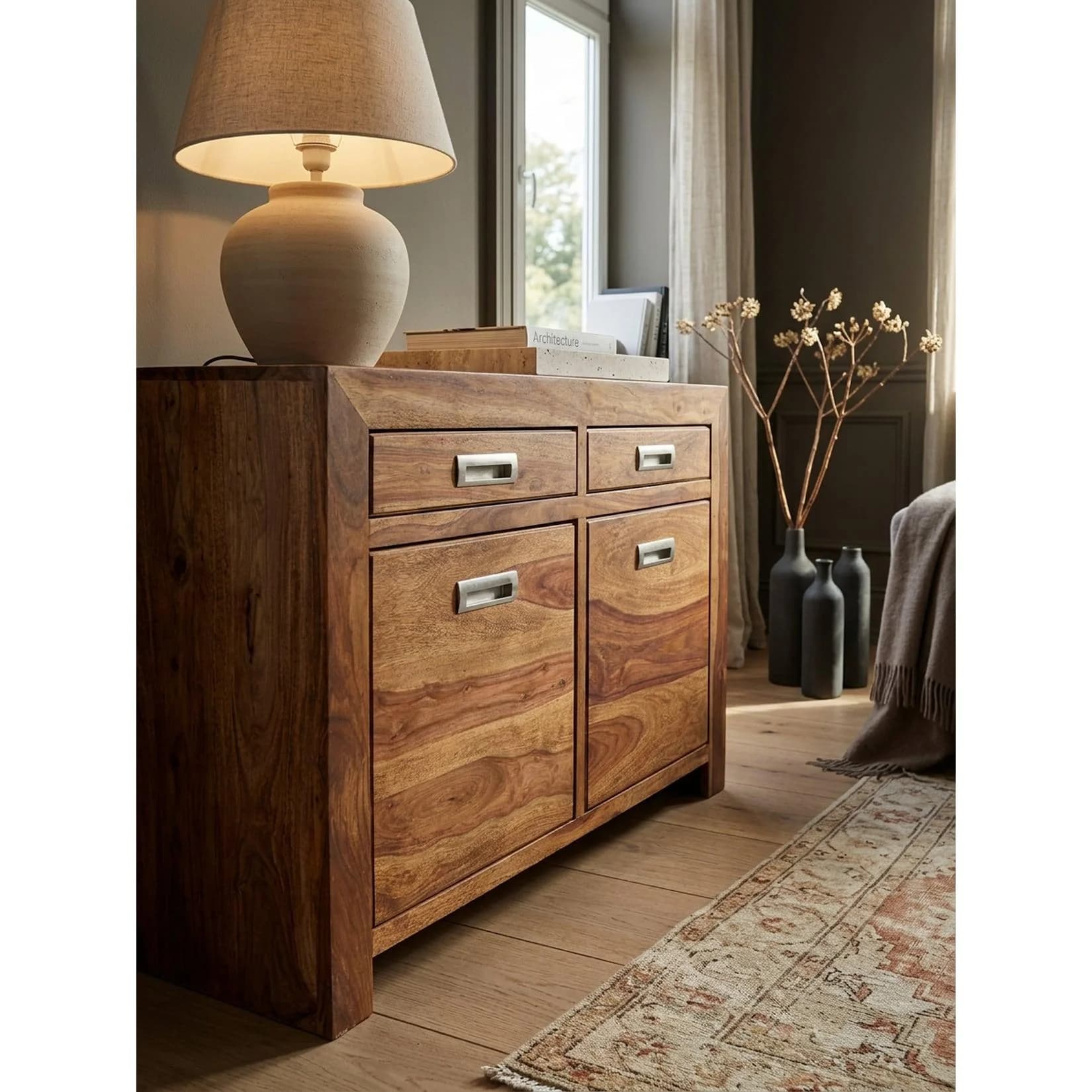 KADIMA DESIGN Sideboard MUMBAI Massivholz Landhausstil
