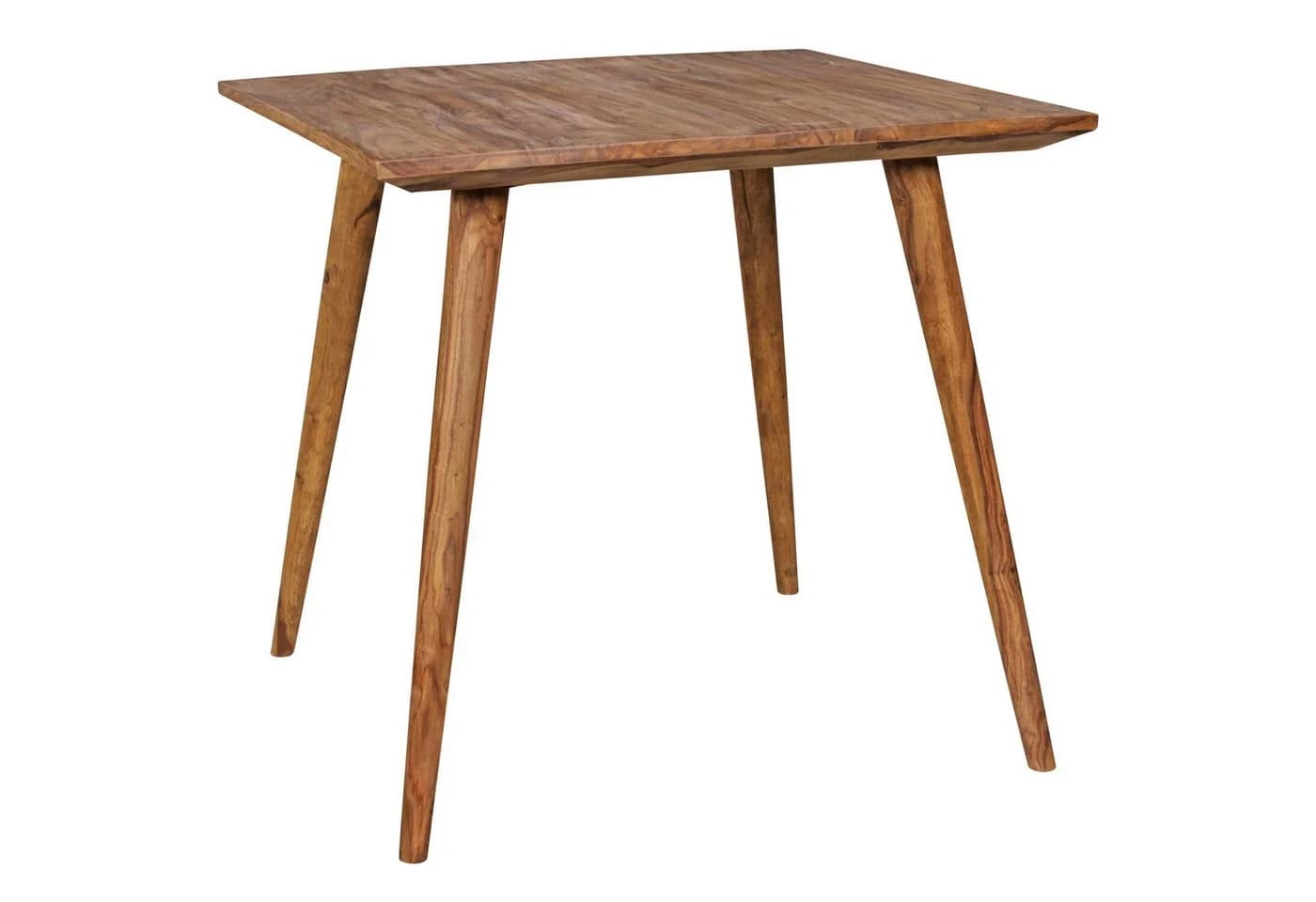KADIMA DESIGN Esstisch REPA 80x80 cm Massivholz Braun Landhausstil