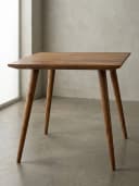 KADIMA DESIGN Esstisch REPA 80x80 cm Massivholz Braun Landhausstil Bild 2