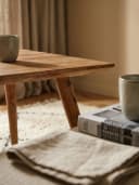 KADIMA DESIGN Esstisch REPA 80x80 cm Massivholz Braun Landhausstil Bild 5