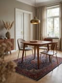 KADIMA DESIGN Esstisch Massivholz Quadratisch Braun Bild 3