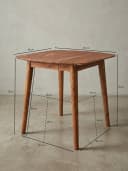 KADIMA DESIGN Esstisch Massivholz Quadratisch Braun Bild 5