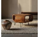 KADIMA DESIGN Couchtisch Massivholz 55x55x38 cm Retro Wohnzimmertisch Bild 5