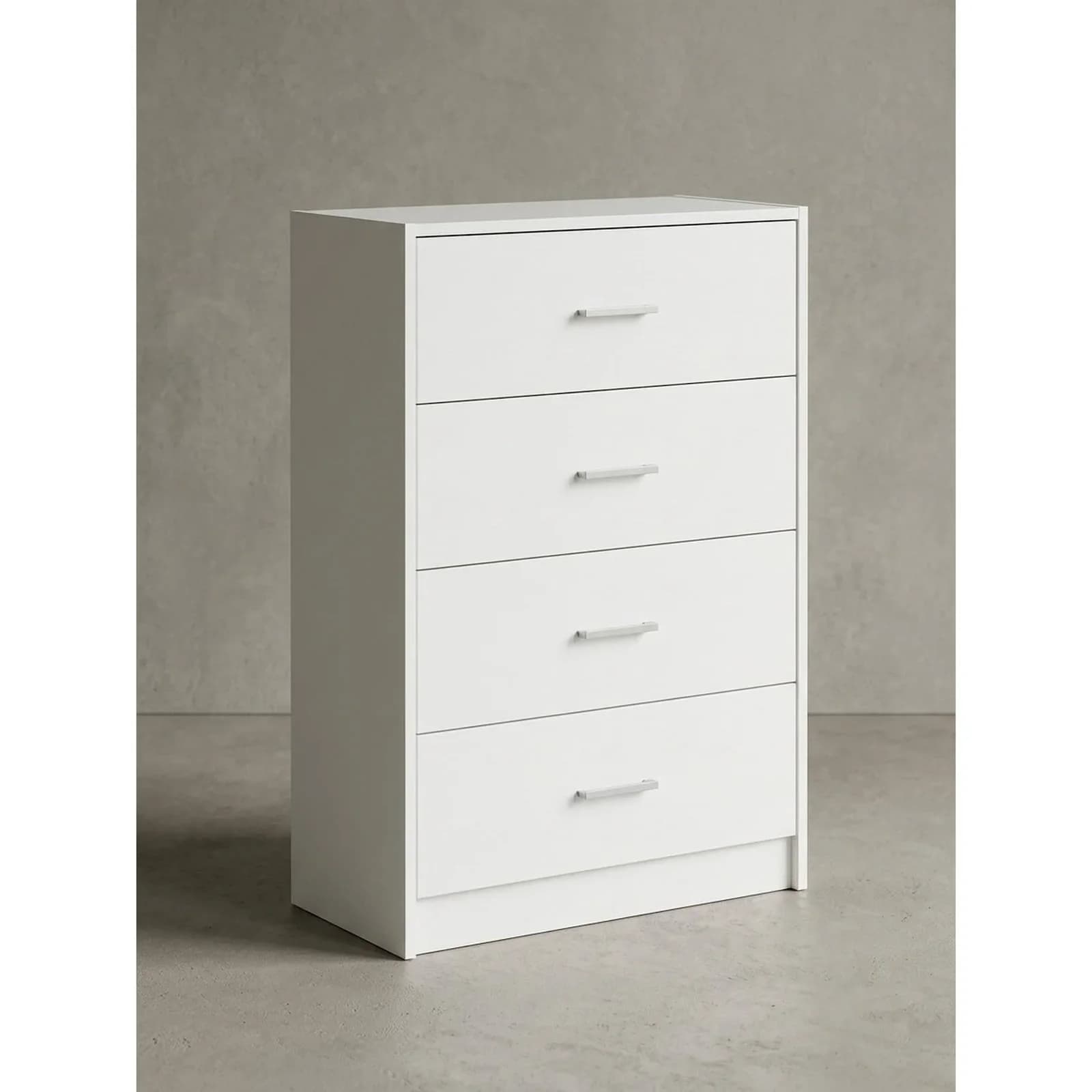 KADIMA DESIGN Sideboard Weiß Hochglanz mit 4 Schubladen