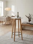 KADIMA DESIGN Bartisch Stehtisch Weiß Eiche Massivholz Skandinavisch Bild 3