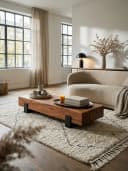 KADIMA DESIGN Couchtisch Massivholz Metall Industrial Design Bild 1