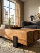 KADIMA DESIGN Couchtisch Massivholz Metall Industrial Design Bild 4